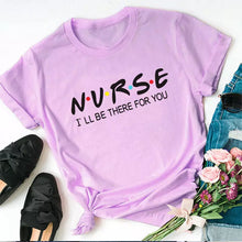 Opna mynd í albúmi, NURSE stuttermabolir --fjólublár
